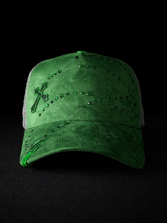 Bible Long Chain Green Cap