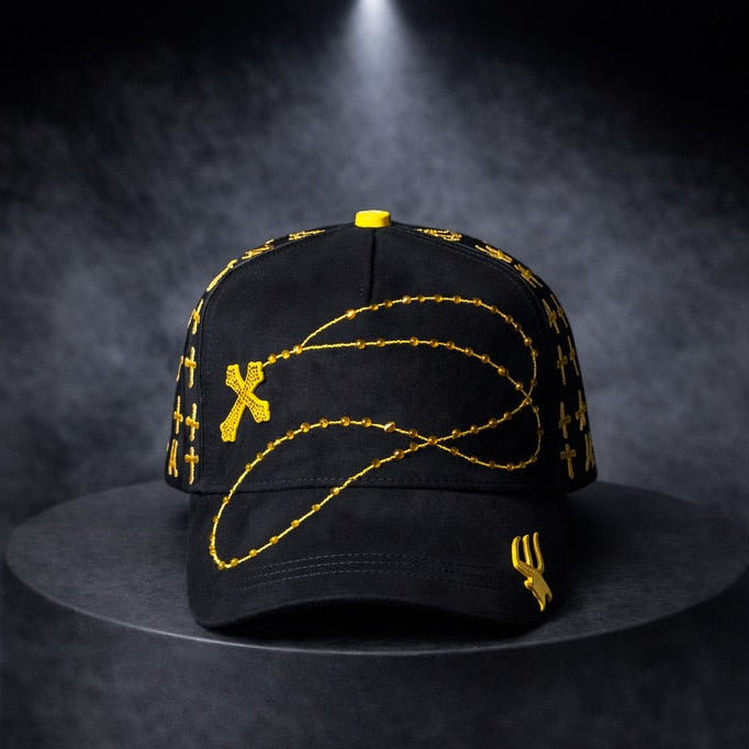 Bible Long Chain Black Cap