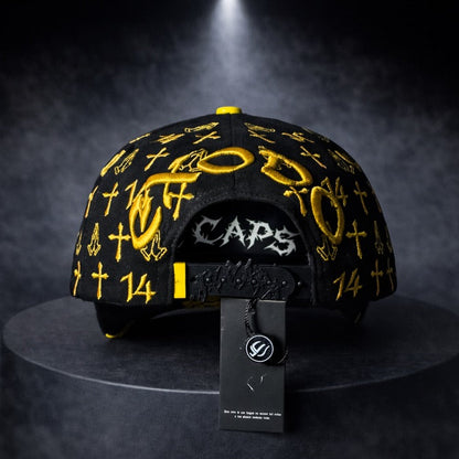 Bible Long Chain Black Cap