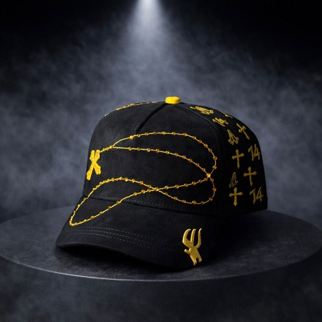 Bible Long Chain Black Cap