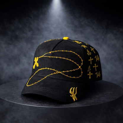 Bible Long Chain Black Cap