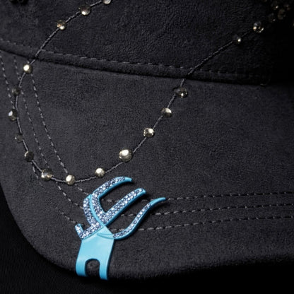 Bible Long Chain Black/Blue Cap