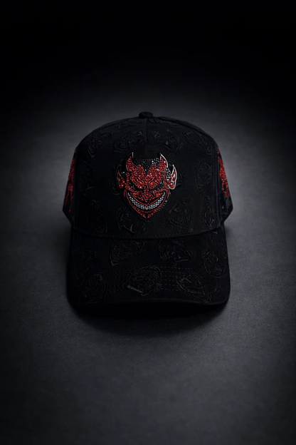 Black Snapback with Suede Brim