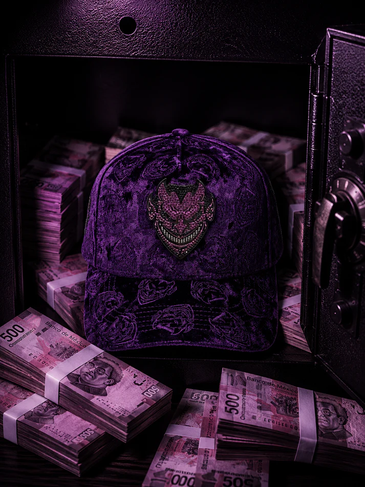 Lucifer V2 Purple Velvet Snapback (Pre order/Pre venta)