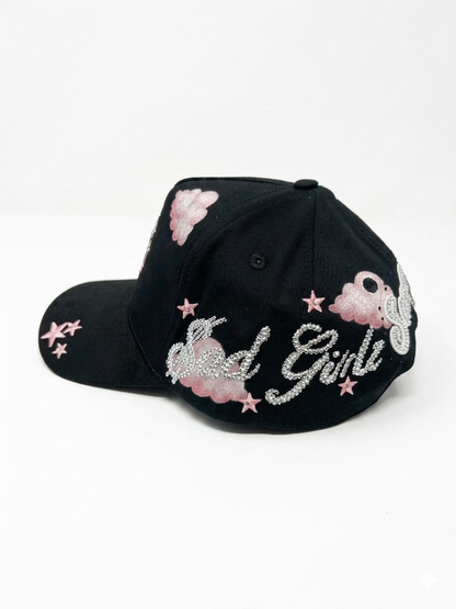 Y2K Rhinestone Snapback – Pink Cloud