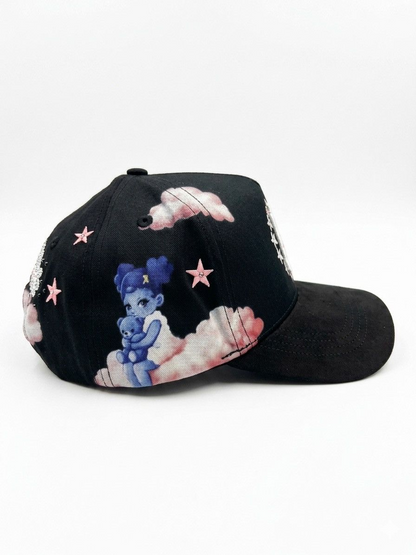 Y2K Rhinestone Snapback – Pink Cloud