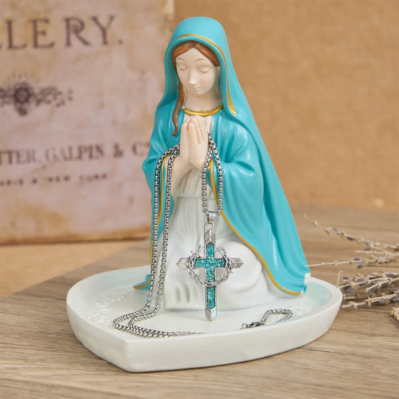 FREE Today: Thorn-Wrapped Inlaid Cross Pendant Necklace: A Symbol of Christ’s Sacrificial Love