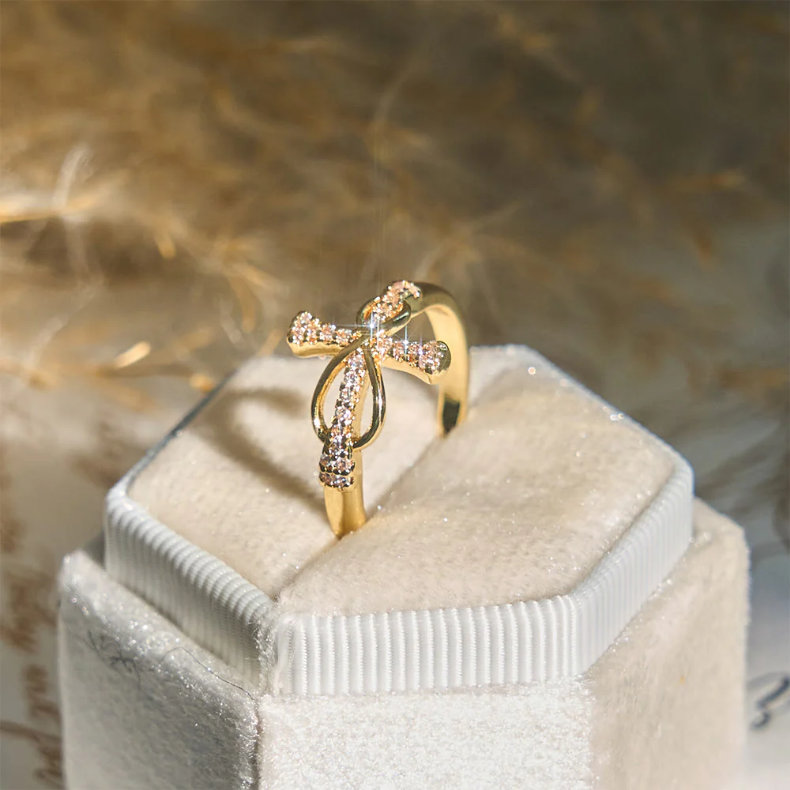 FREE Today: Golden/Silver Mobius Cross Ring: Carry His Grace in Daily Wear
