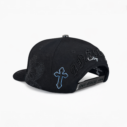GORRA "A" BLACK/BLUE