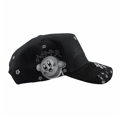 Dark Blossom Rhinestone Gothic Cap