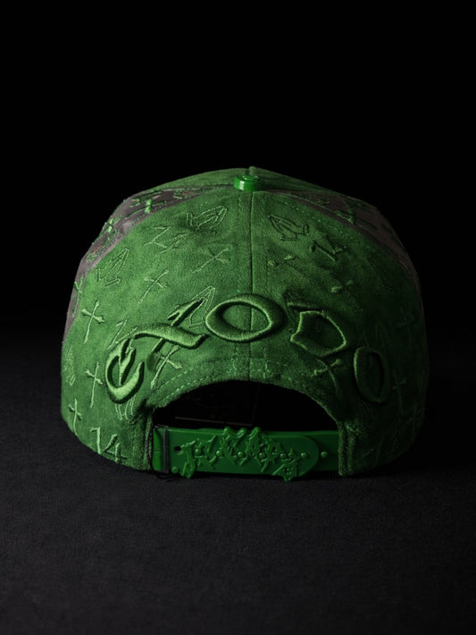 Bible Long Chain Green Cap